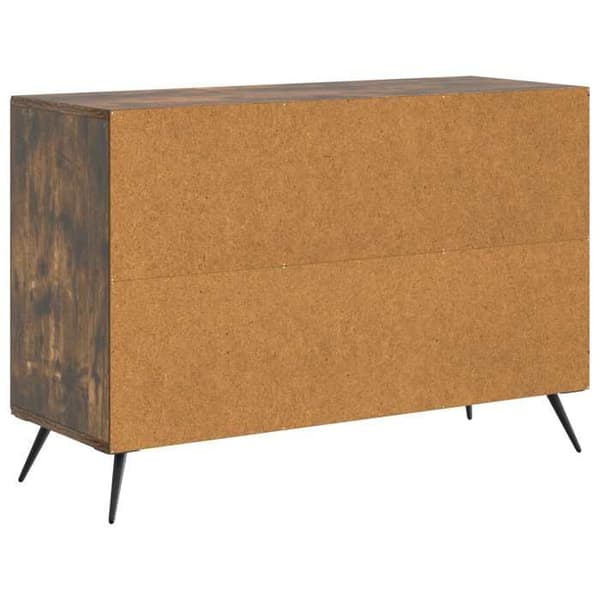 vidaXL Buffé Rökig ek 89 x 34,5 x 60 cm Ingenjörsträ 895580