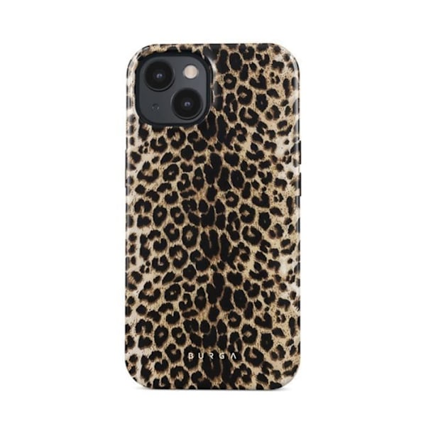 Coque för iPhone 15 MagSafe Tough Antichocs Modell Player Burga Leopard kastanj