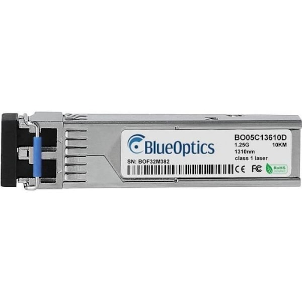 BlueOptics Kompatibel Motorola NX-7500-SFP-LX BO05C13610D SFP Transceiver, LC-Duplex, 1000BASE-LX, Enskmode Fiber,