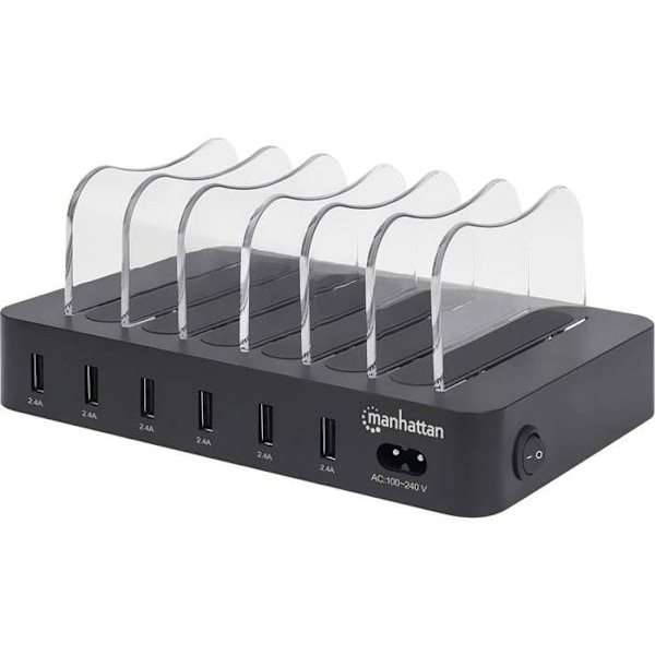 Manhattan Universalladdare 6xUSB - 102254