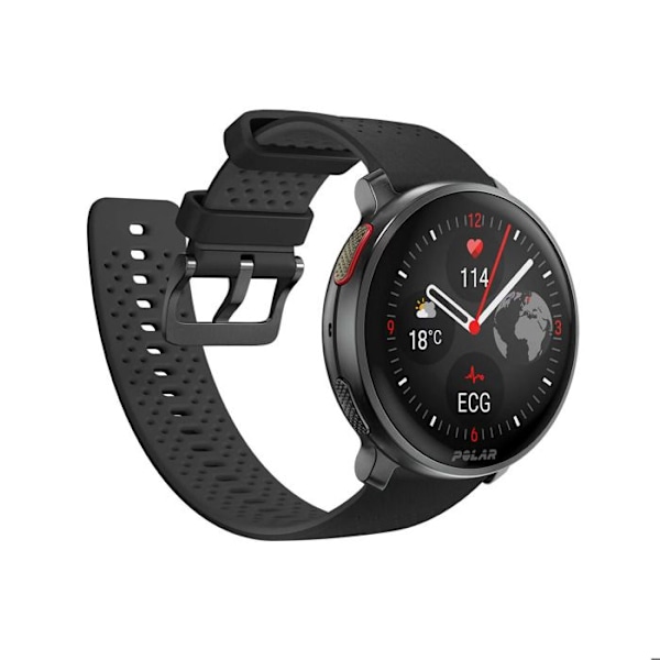 GPS-smartklocka - POLAR - Vantage V3 - AMOLED-skärm - 40 timmars batteritid - Vattentålig 10 Atm svart
