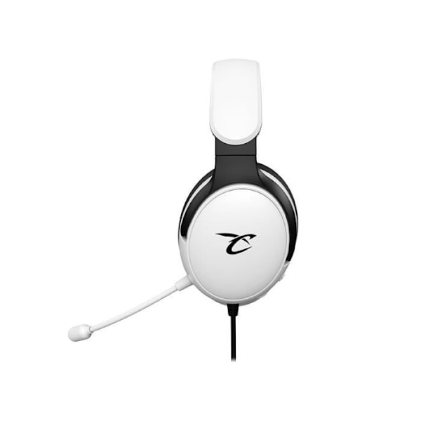 Subsonic - Astra gaming headset för PS5 PS4 PC Xbox, HP 40 mm gaming headset, lutande mikrofon, volymjustering, vit och svart mute