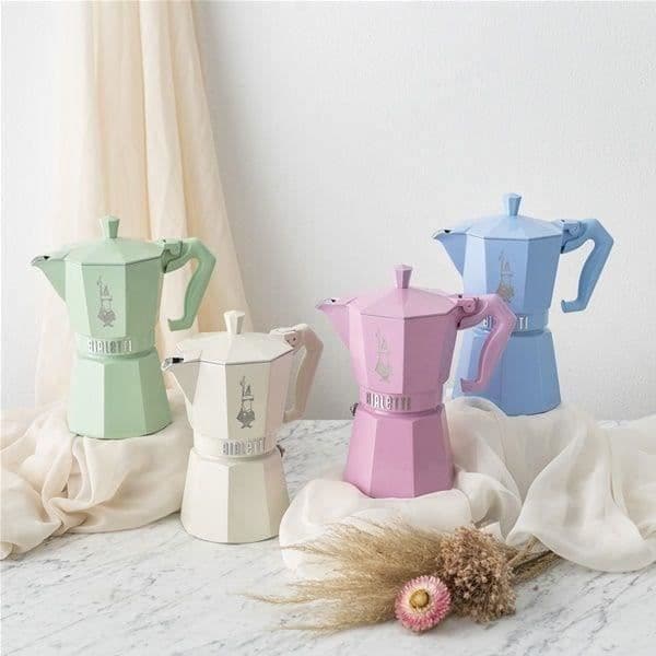 Cafémaker Italiensk - BIALETTI - MOKA Exclusive - 3 koppar - Grädde Grädde