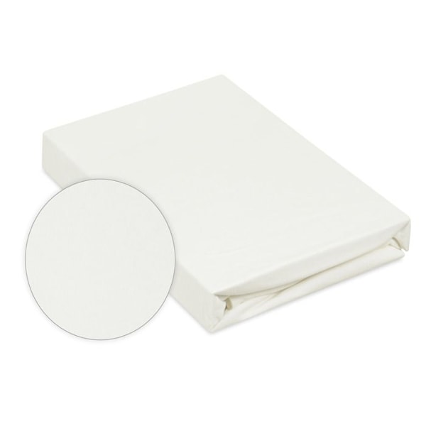Drap housse BAMBOO 190x190, 180x200x20, écru_02, MATEX