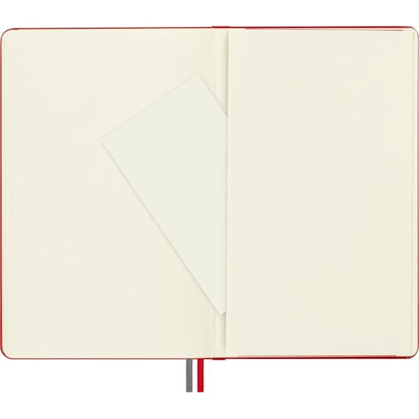 Moleskine - MS-606204 - Noter Classic L (13x21 cm) slät, hård täckning, skarlet röd, 400 sidor, röd