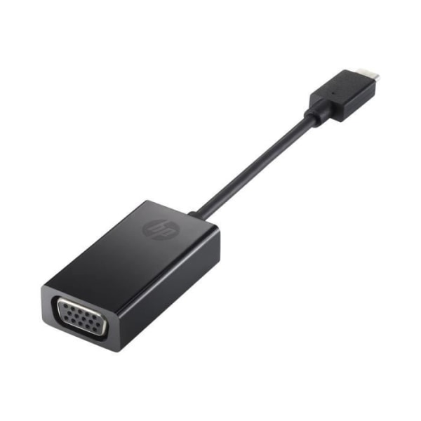 HP Black USB-C D-Sub extern videoadapter för Chromebook 13 G1; Elite Slice, Slice för mötesrum; Elit x3; Elitbok...