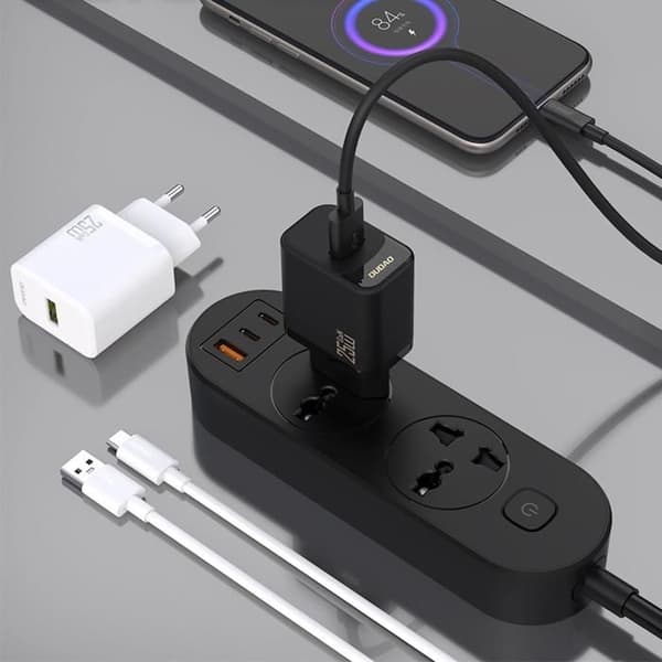 USB-A väggladdare GaN 25 W - Vit