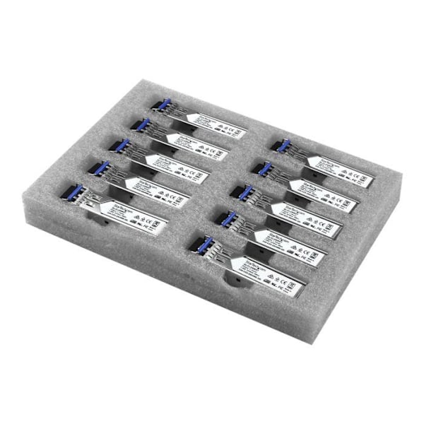 STARTECH Cisco GLC-LH-SM-kompatibel SFP GBIC-modul - paket med 10 - för fiberoptiskt nätverk