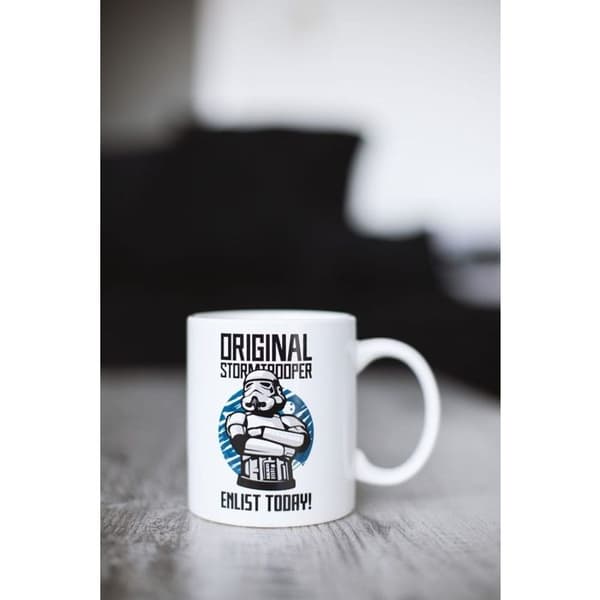 TUMME UPP - Original Stormtrooper - Mugg Anmäl dig idag Vit Vit