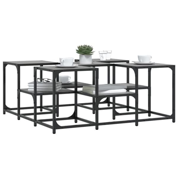 vidaXL Sonoma Soffbord Grå 91x91x40 cm Konstruerat trä 839076