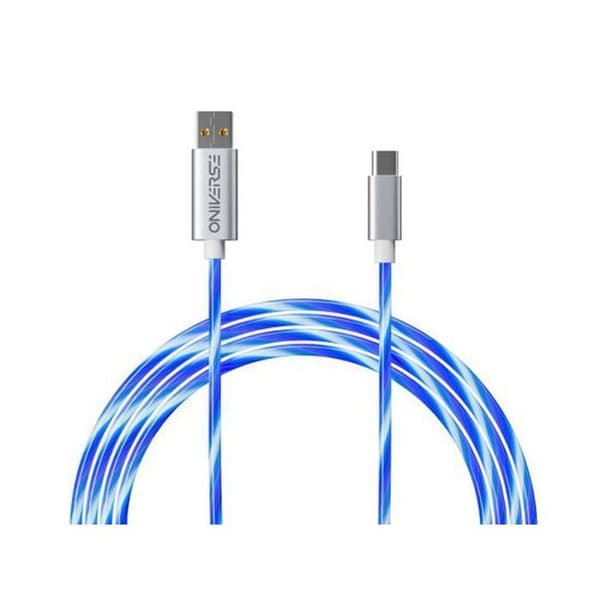 Kabel Led Usb-c 2 Meter | Oniverse-Tillbehör-PS5 Blå, Silver