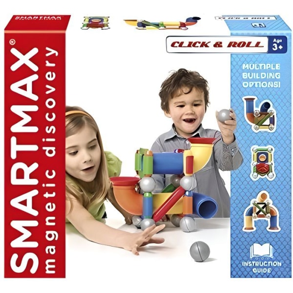 SMARTMAX SMX 404 KLICK & RULL MAGNETISK KONSTRUKTION SPEL MOTORAKTIVITETSLEKSAK