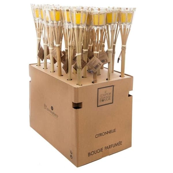 Doftljus citronella 110g Gul