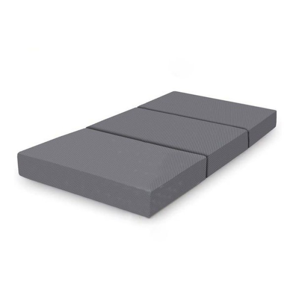 Basics Madrass - A3F12019510 - Amazon Soft Foldable Memory Foam Madrass, 120 x 195 x 10 cm, Grå