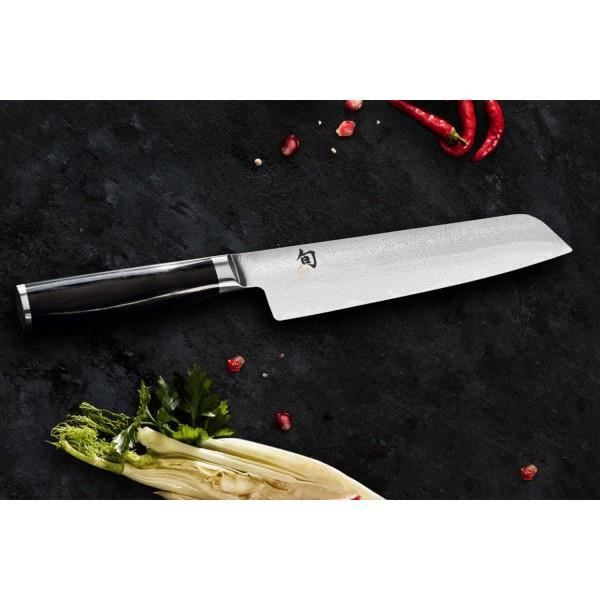 Shun Premier Tim Mälzer Minamo de Kai användbar kniv 15c damaskblad Svart