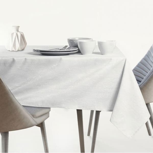 Bordslöpare - Vesta - pressad - vit - 30x100 cm Vit