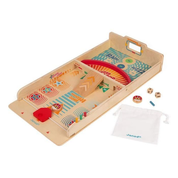 Shuffleboard Game - Wooden Skill Game - 6 år gammal - 2 spelare - 10 stycken