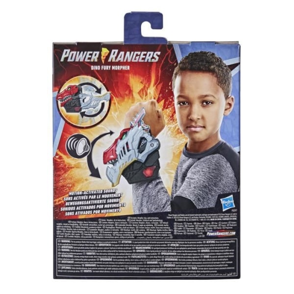 POWER RANGERS Dino Fury Morpher elektronisk leksak med ljud och ljus och Dino Fury-nyckel
