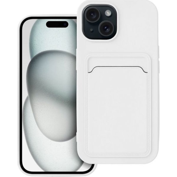 Hus - etui - strumpa Oem ETUI KORT för IPHONE 15 vit
