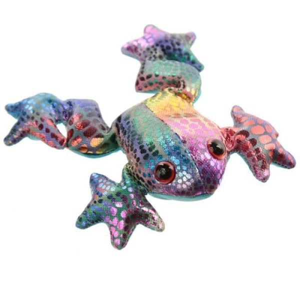 Figurindjur sable Groda Puckator - blå/rosa/grön - 10 cm