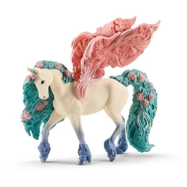 Pegasus statyett med blommor - SCHLEICH - Bayala - För barn - Flerfärgad Flerfärgad