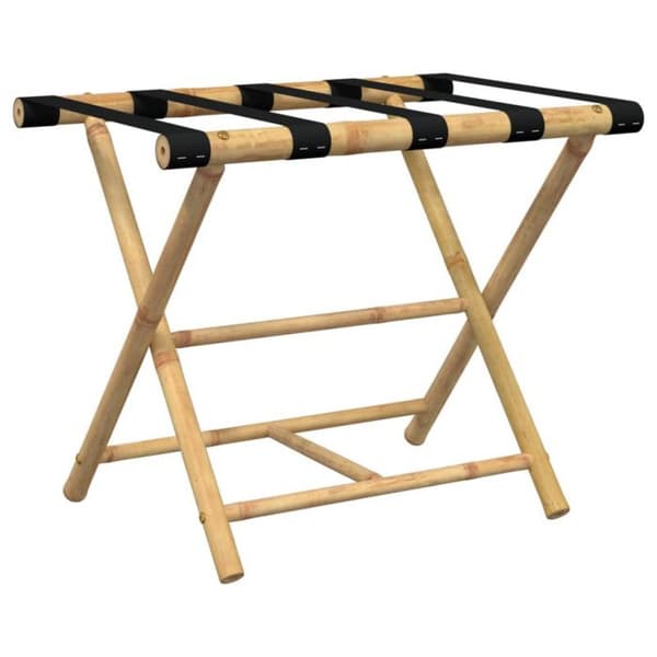 Fällbart bagagebärande 62x42x50,5 cm bambu Naturlig