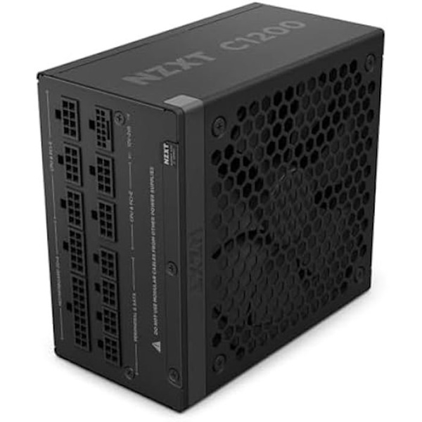 NZXT C1200 Gold ATX 3.1 - Helt modulär och tyst strömförsörjning för PC-videospel - 1200 watt - 80 PLUS Guld - Svart