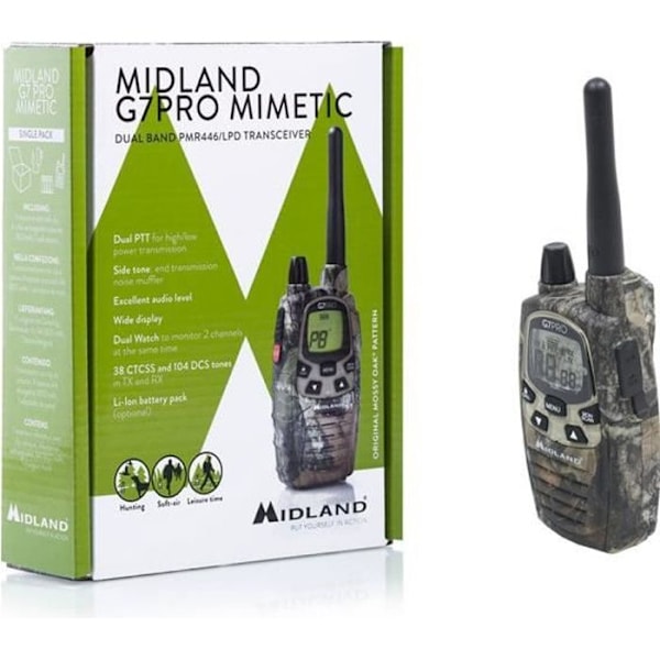 MIDLAND G7 Pro Camouflage version Walkie Talkie säljs styckvis