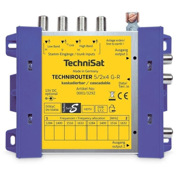 TechniSat 5/2x4 G-R TechniRouter (Unicable-Multischalter) - 4019588132924