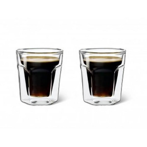 LEOPOLD VIENNA Set med 2 espressoglas med dubbla väggar 100ml