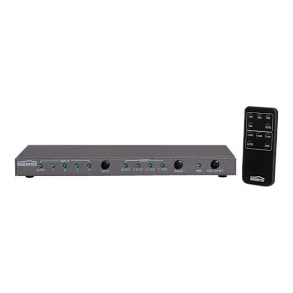 Marmitek Connect 621 UHD 2.0 Video-Audio Switcher 4 x HDMI Stationär dator