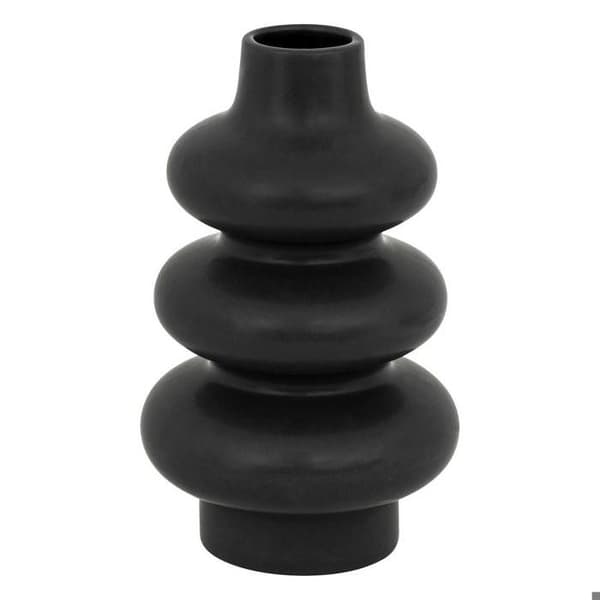Vas i keramik Clothilde svart H25cm Svart