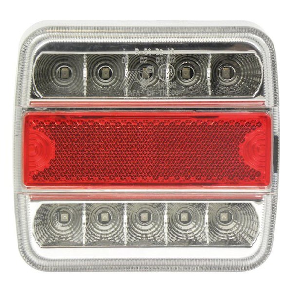 Bakljus - Carpoint - 10 LED - 5 funktioner - 100x10x37mm - Universell Röd