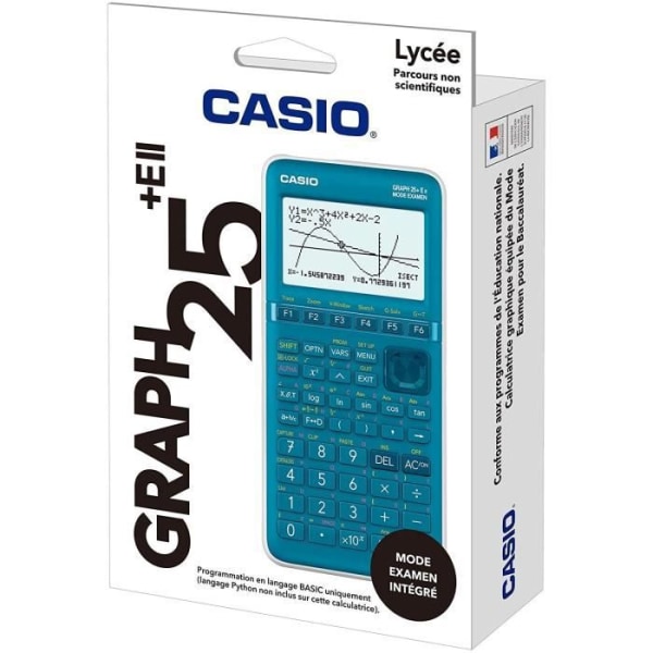 CASIO Graph Calculator 25 + E Grafisk och formell vetenskaplig gymnasium