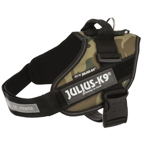 Harnäs för hundar - JULIUS K9 - IDC Mini Kamouflage - Grön - Liten - Utomhus Kamouflage