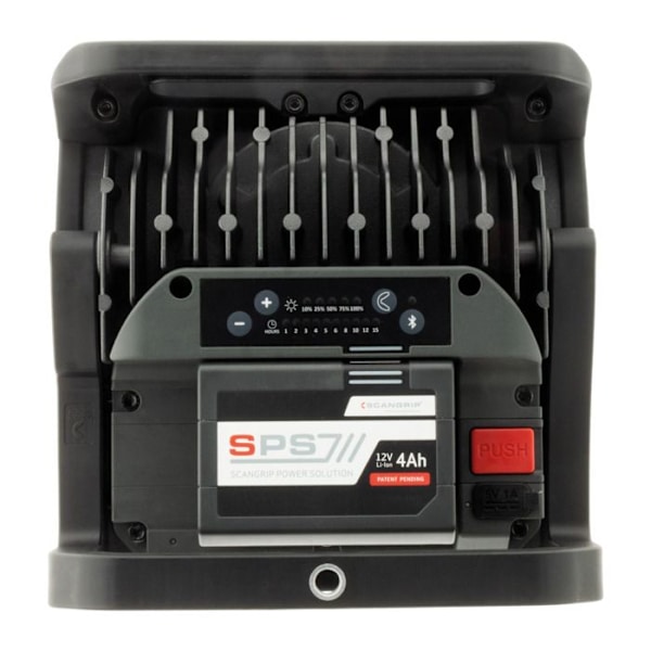 LED COB-projektor - Nova - 4 SPS - 4000 Lumen - Li-ion-batteri 11,1V - IP67/IK07 svart