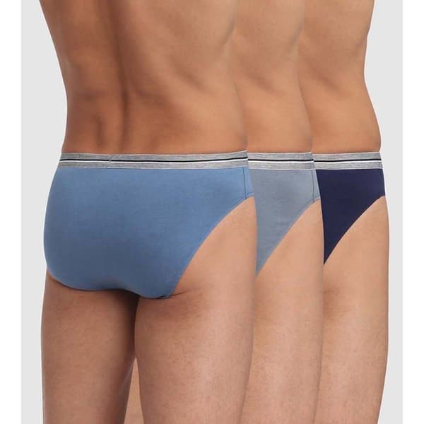 3-pack Ultra Resist Bomullskalsonger för Män Bl/gr/bl tre