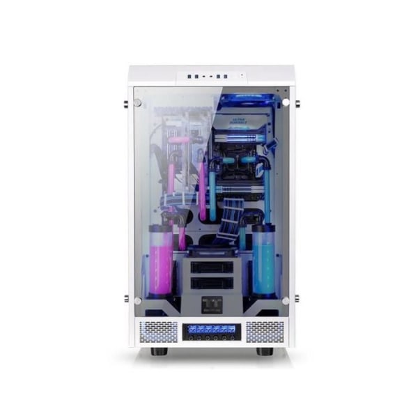 THERMALTAKE PC CASE The Tower 900 - Snow Edition - Super Tower - Vit - Härdat glas - ATX-format (CA-1H1-00F6WN-00)