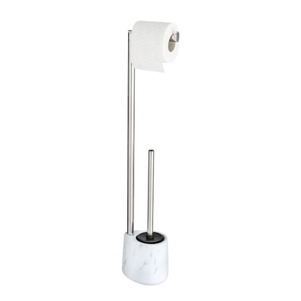 Wenko - Valet WC design marmor Adrada - H. 72 cm - Vit Svart vit