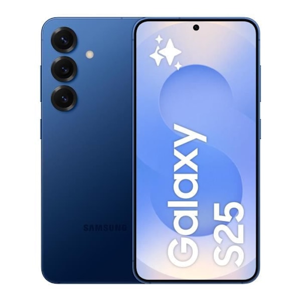 SAMSUNG Galaxy S25 AI Smartphone 256 Go Blå natt Midnattsblå