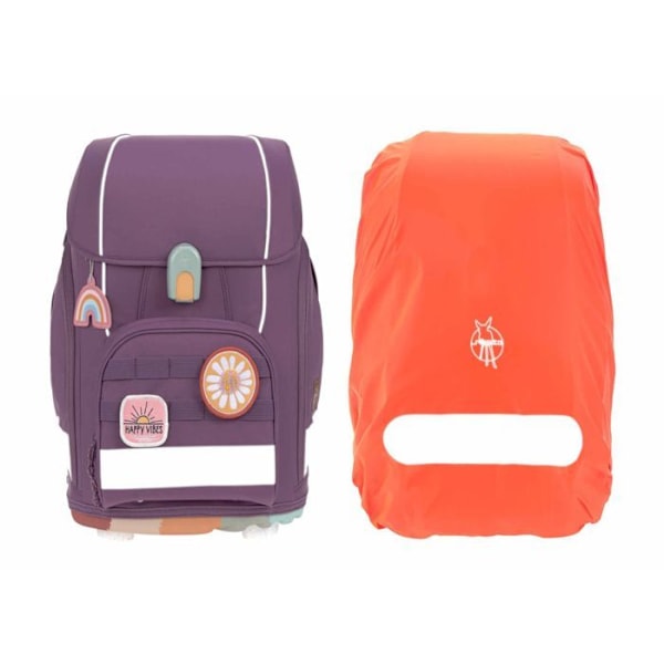 Skolryggsäck - Lässig - Skolset Boxy Unique 161285 - Lila - 100% polyester - Grundskola lila