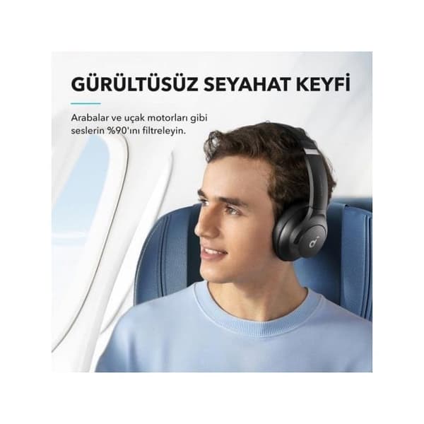 Hörlurar - SOUNDCORE - Q20i - Vit - Bluetooth - Inbyggd mikrofon Vit