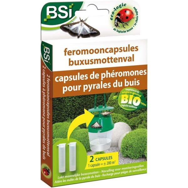 "Omladdning för Buxusmothfälla - BSI - 2 kapslar - 3 månaders effektivitet"