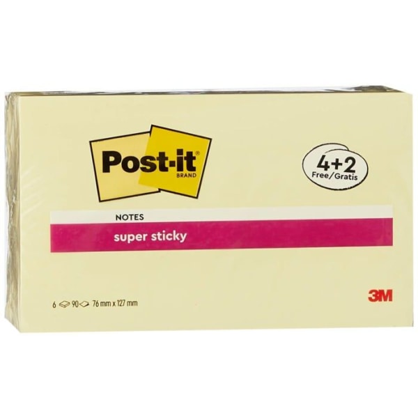 Post-it klisterlapp - 655-SSCY-P4+2