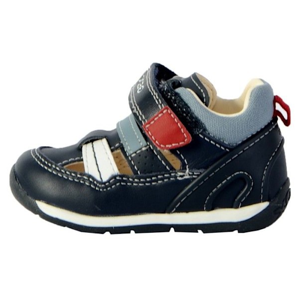 Basket - Geox - Varje - Marin/Vit - Rep - Läder/Syntetiskt/Textil Marinblå/vit 19