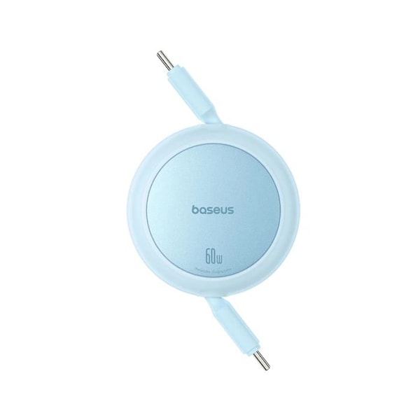 Datakabel Typ-C till Typ-C, 60W, 1m - Baseus Free2Pull Mini (P10364500311-01) - Galaxblå