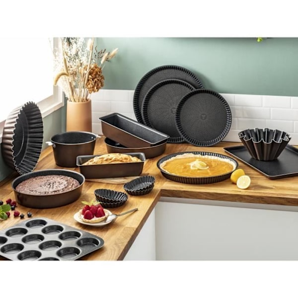 TEFAL Success Briocheform 23 cm, Non-stick beläggning, Tillverkad i Frankrike, Tobak J1606602 kastanj