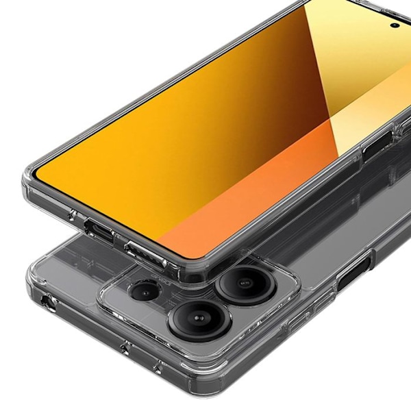Skyddsfodral - Crong - Crystal Shield Cover - Transparent - Xiaomi Redmi Note 13 4G - Stötsäker Transparent