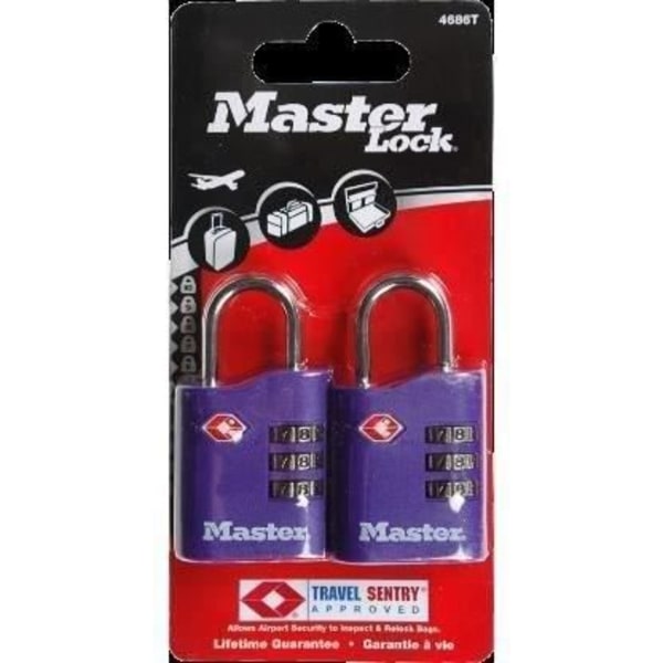 MASTER LOCK 2 30 mm TSA kombinationshänglås