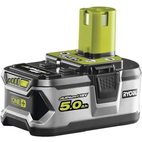 RYOBI - 1 18V ONE+ 5,0 Ah litium+ batteri - RB18L50 Grön